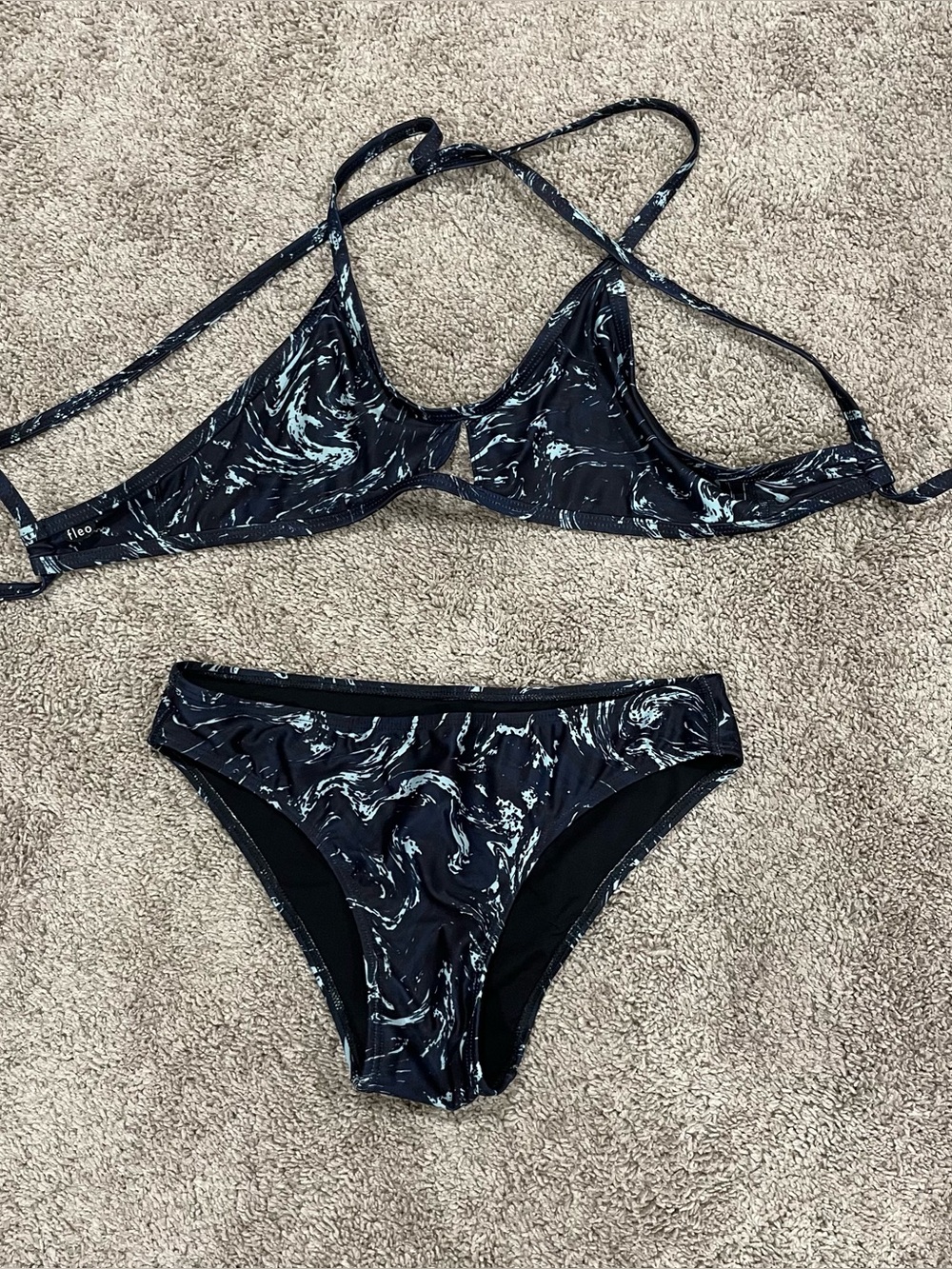 Fleo Black Marble Bikini